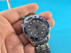 Omega seamaster hold in hand