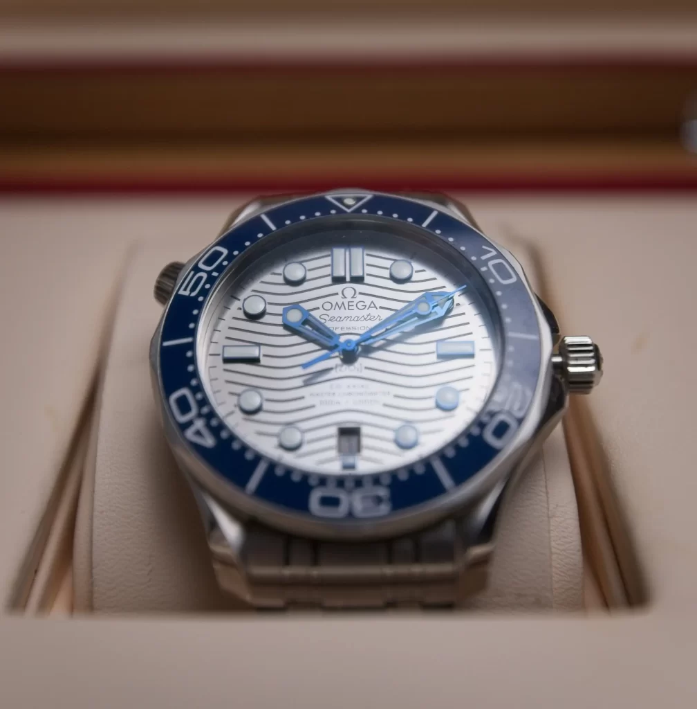 Watch in a box close up picture