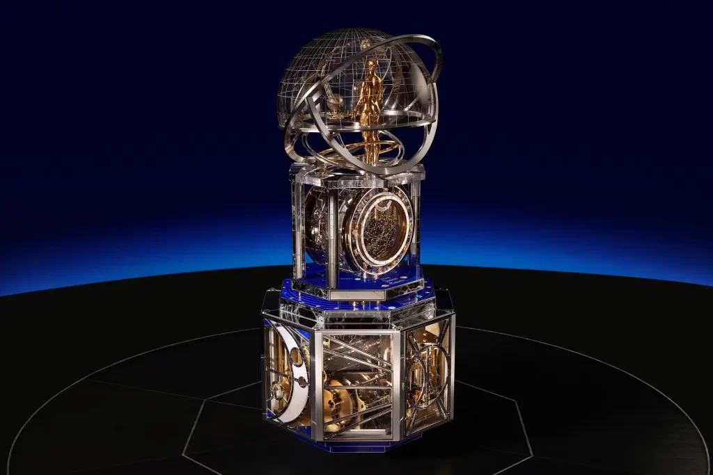 The Astronomer seen in the full clock 