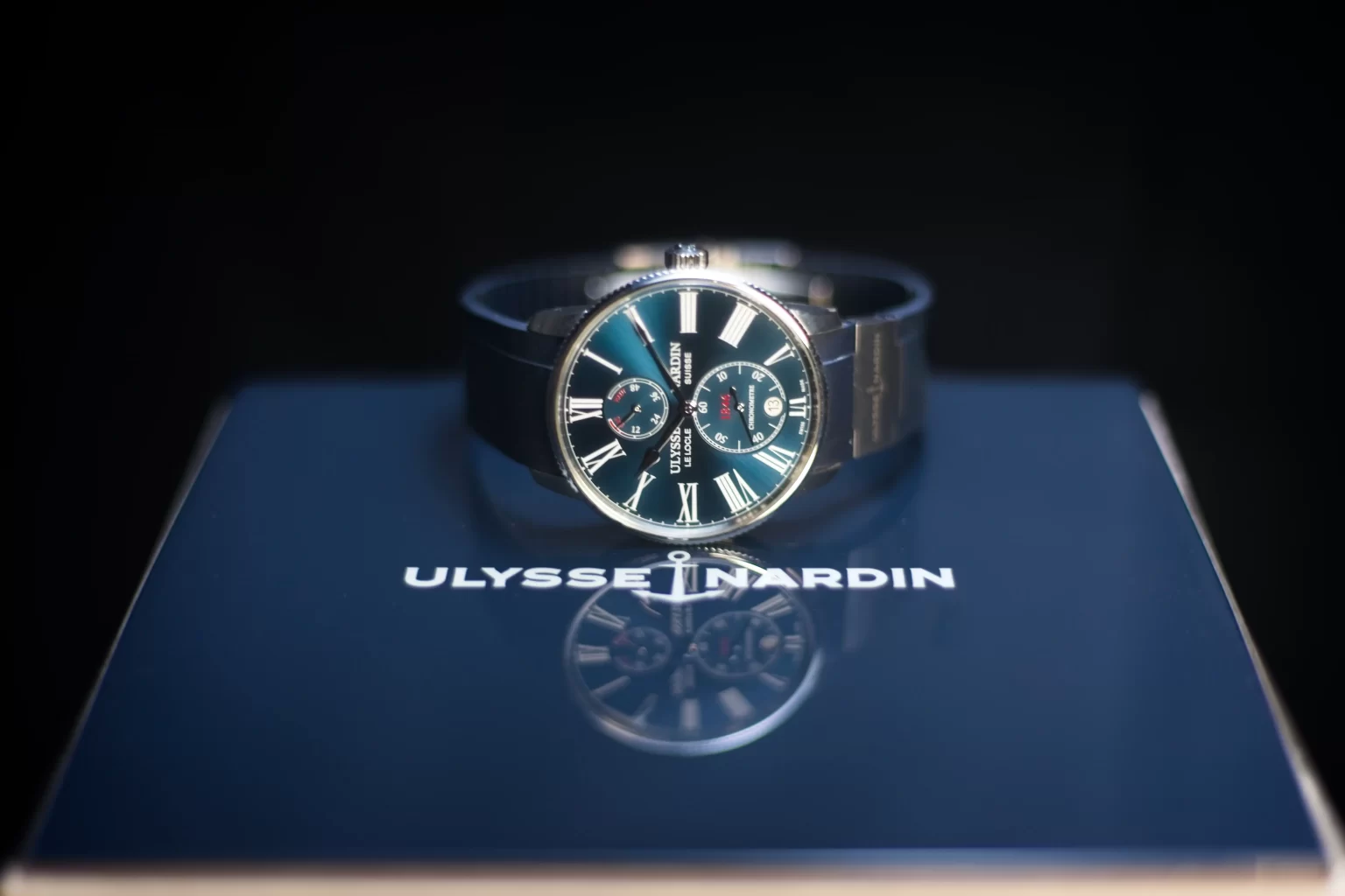 Ulysse Nardin Marine Torpilleur sitting on his box