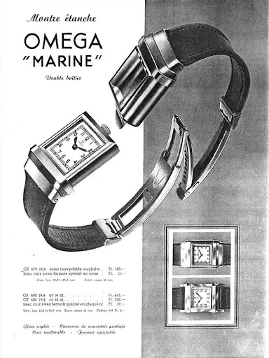 Omega Marine, primul ceas de la Omega folosit pentru activitati subacvatice. Reclama