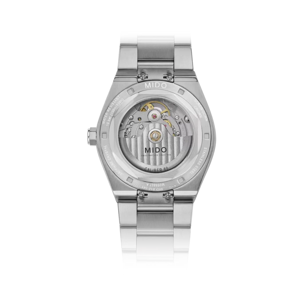 Mido 8 One crown caseback