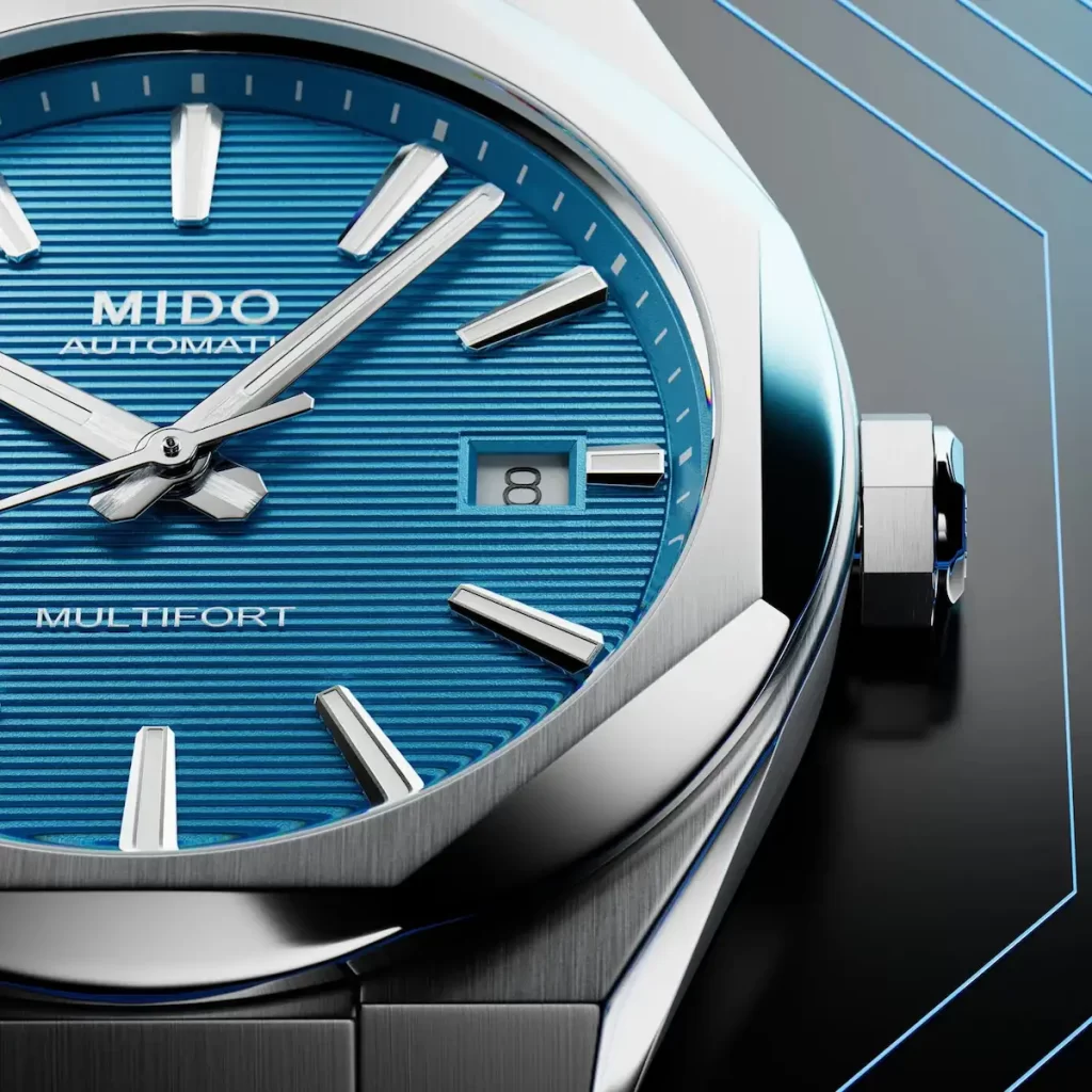 Mido 8 One Crown close up dial