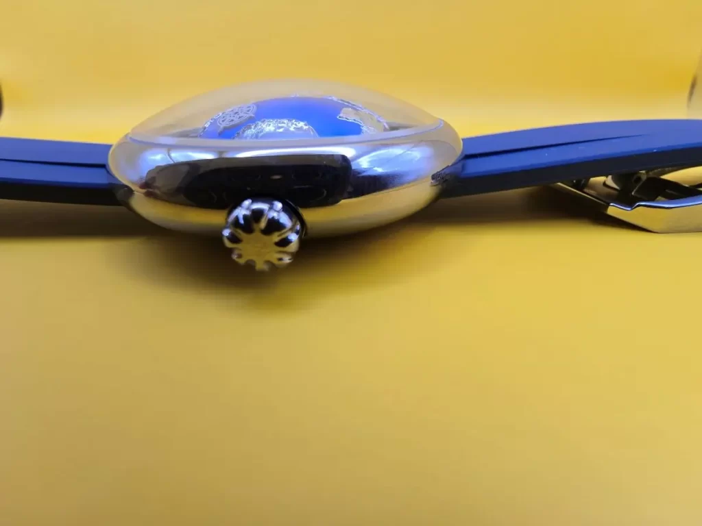 BLue Planet II domed crystal