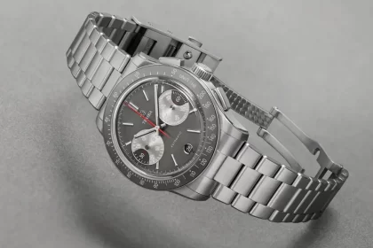 Traska Chronograph picture on a gray background