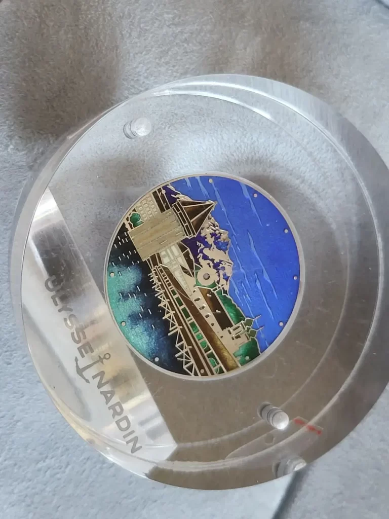 Dial painting of ta Ulysse Nardin watch