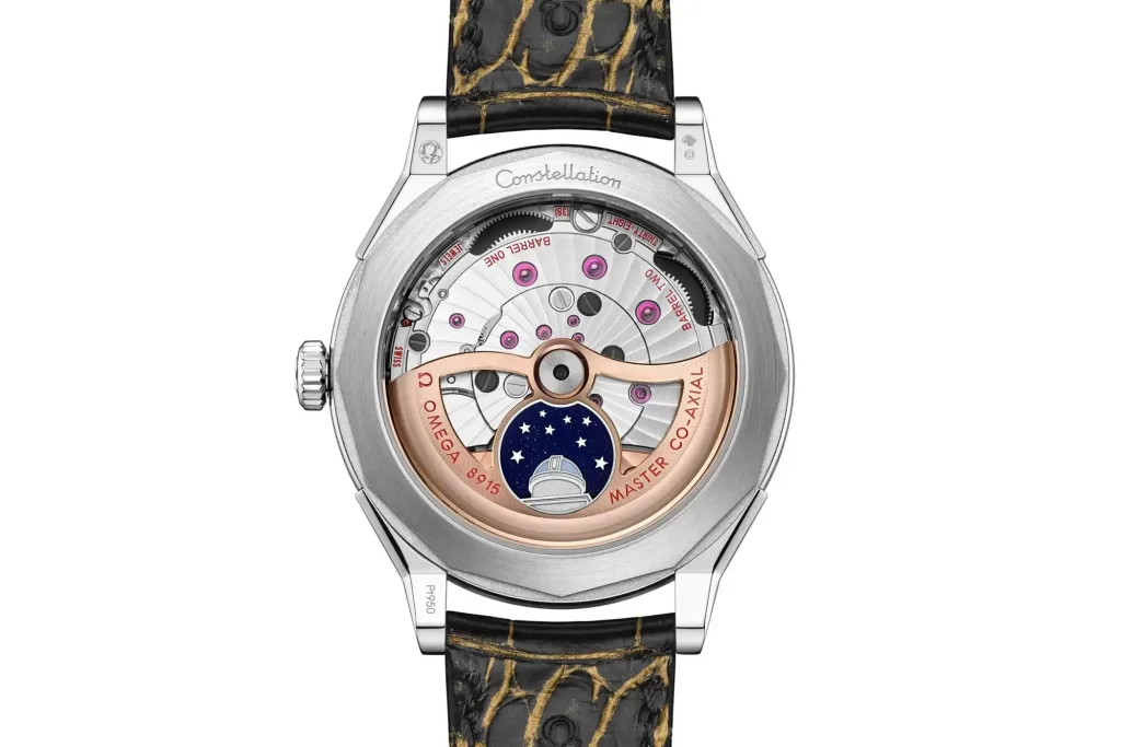 Omega Constelation Observatory caseback with caliber 