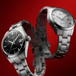 Tissot Gentleman 38mm Presentation photo on red background
